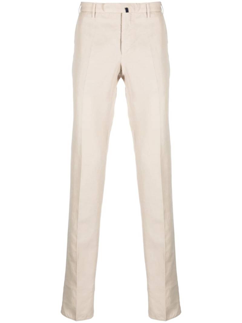 Incotex straight-leg linen-cotton trousers - Neutrals von Incotex