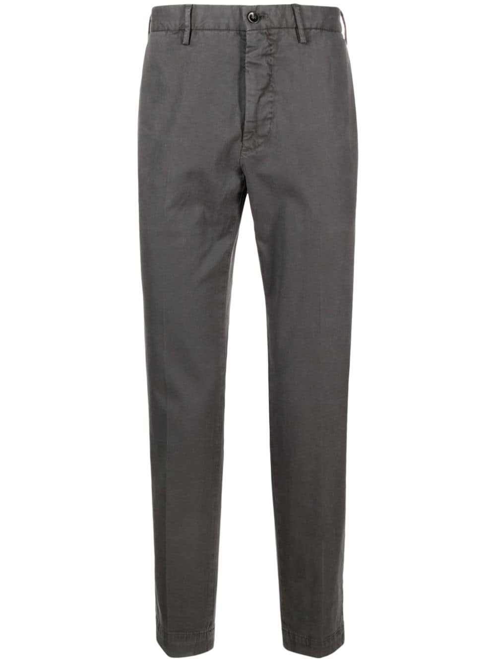 Incotex stretch-cotton straight-leg trousers - Grey von Incotex