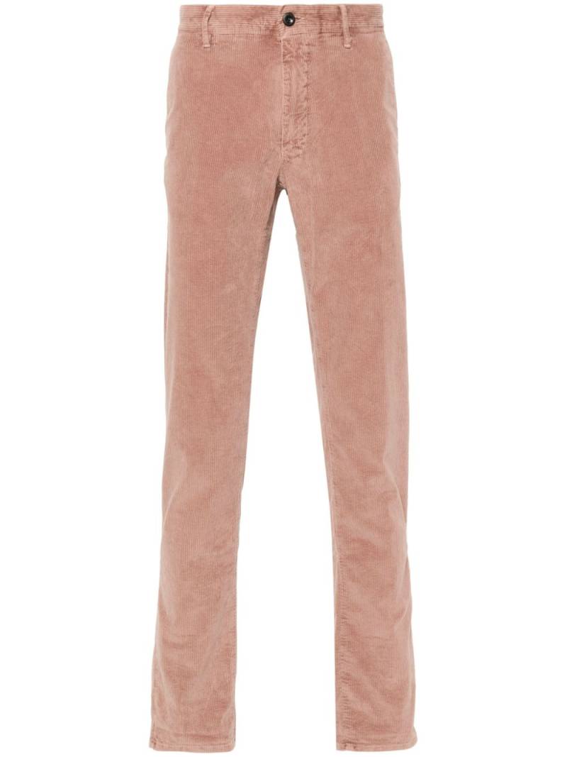 Incotex tapered corduroy trousers - Pink von Incotex