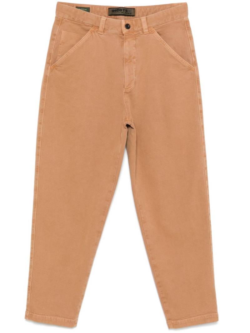 Incotex tapered-leg chinos - Brown von Incotex