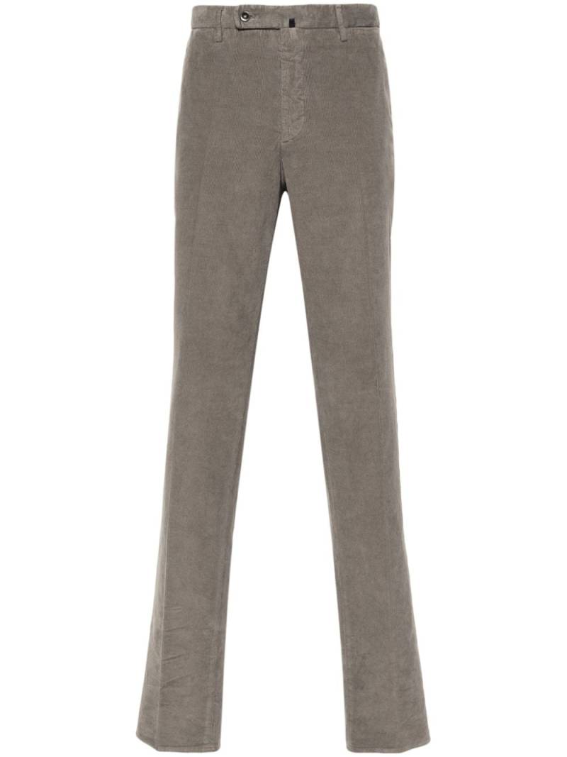 Incotex tapered-leg corduroy trousers - Grey von Incotex