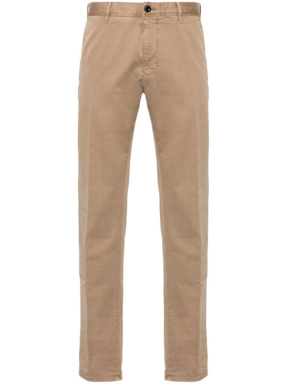 Incotex tapered-leg cotton chino trousers - Brown von Incotex