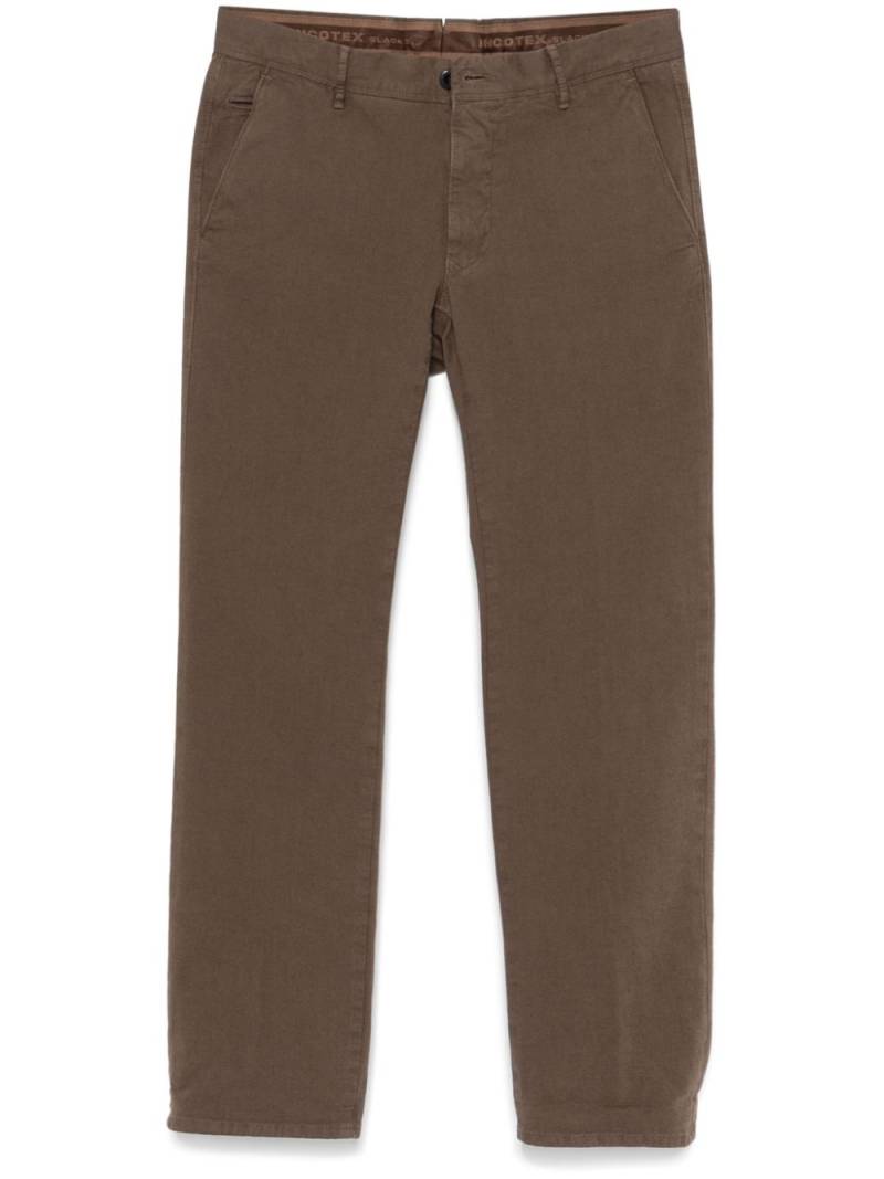 Incotex turn-up cuffs trousers - Brown von Incotex