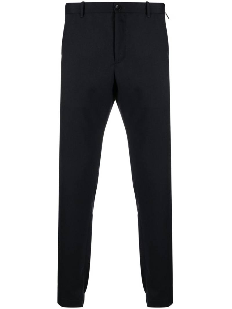 Incotex wool-blend cropped trousers - Blue von Incotex