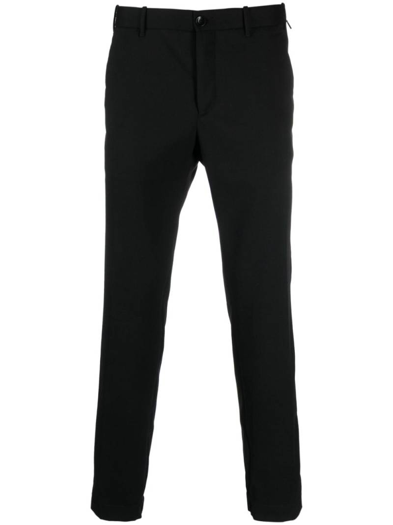 Incotex wool-blend straight-leg trousers - Black von Incotex