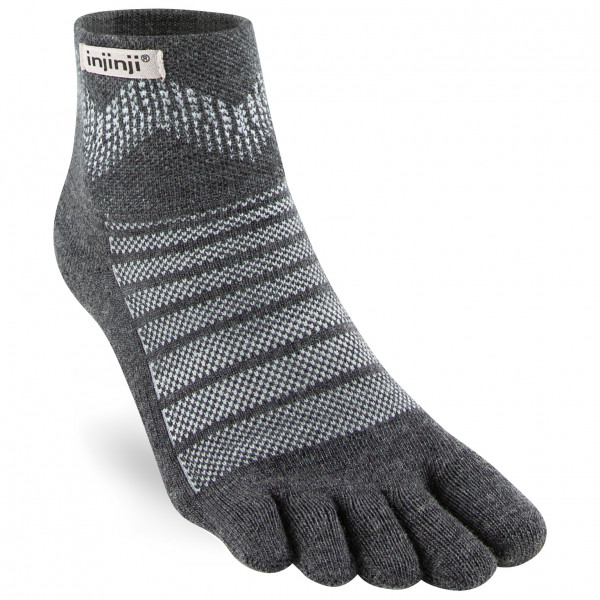 Injinji - Outdoor Midweight Mini-Crew Wool - Wandersocken Gr L;M;S;XL grau von Injinji