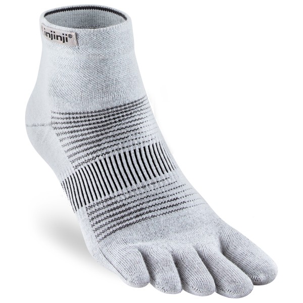 Injinji - Run Lightweight Mini-Crew - Laufsocken Gr L grau von Injinji