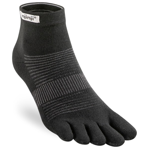 Injinji - Run Lightweight Mini-Crew - Laufsocken Gr L schwarz von Injinji