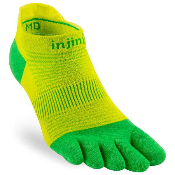 Injinji - Run Lightweight No-Show - Laufsocken Gr L grün von Injinji