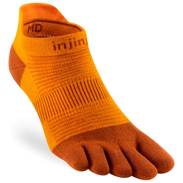 Injinji - Run Lightweight No-Show - Laufsocken Gr L orange/rot von Injinji