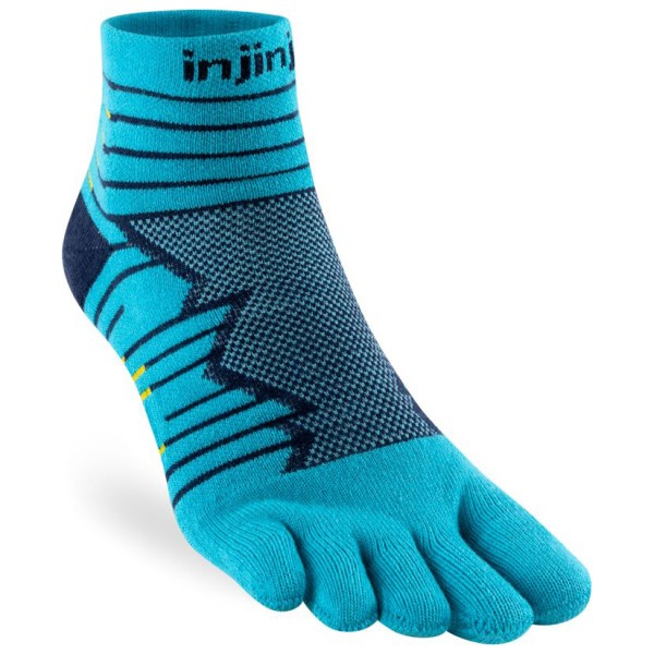 Injinji - Run Technical Mini-Crew - Laufsocken Gr L blau von Injinji