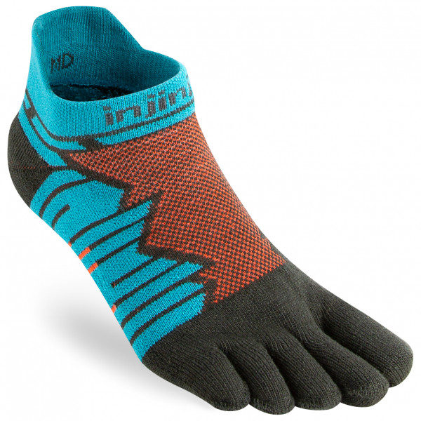 Injinji - Run Technical No Show - Laufsocken Gr L;M;S;XL blau;schwarz von Injinji