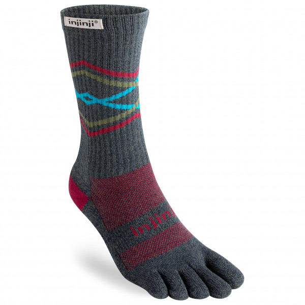 Injinji - Trail Midweight Crew - Wandersocken Gr L bunt von Injinji