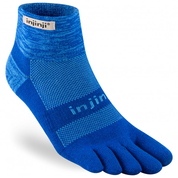 Injinji - Trail Midweight Mini-Crew - Wandersocken Gr L blau von Injinji