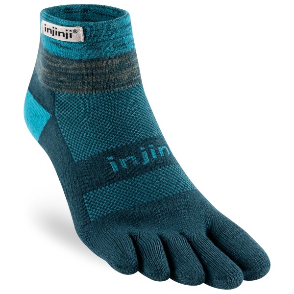 Injinji - Trail Midweight Mini-Crew - Wandersocken Gr M blau von Injinji