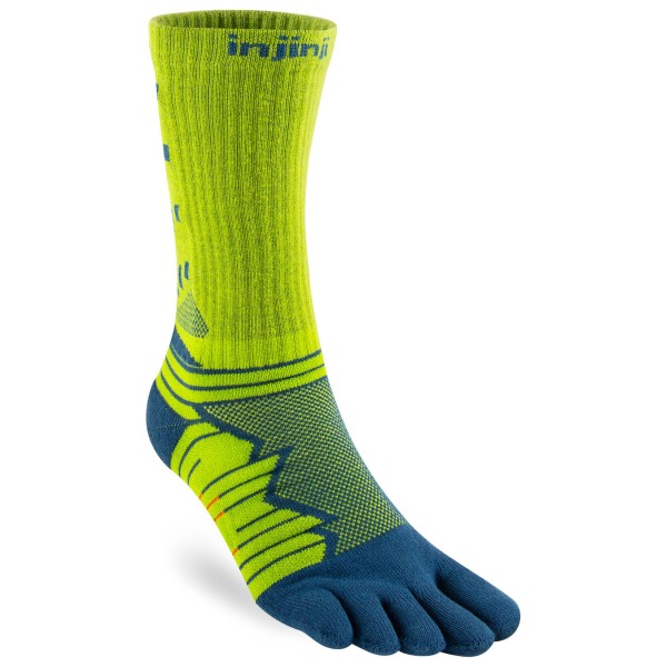 Injinji - Ultra Run Crew - Laufsocken Gr L grün von Injinji