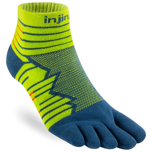 Injinji - Ultra Run Mini-Crew - Laufsocken Gr M;XL blau;bunt;schwarz von Injinji