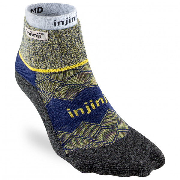 Injinji - Women's Liner + Runner Mini-Crew - Laufsocken Gr M/L grau von Injinji