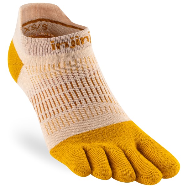 Injinji - Women's Run Lightweight No-Show - Laufsocken Gr M/L beige von Injinji