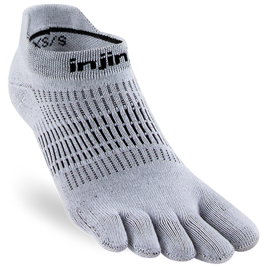 Injinji - Women's Run Lightweight No-Show - Laufsocken Gr M/L grau von Injinji