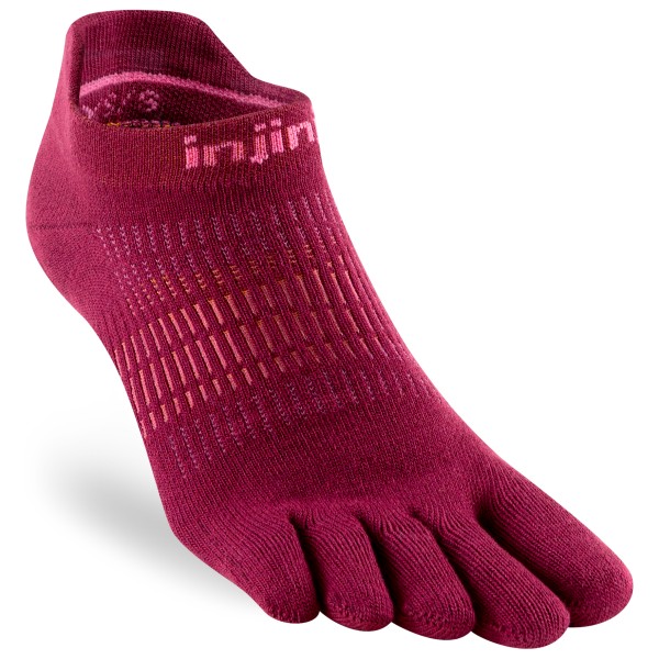 Injinji - Women's Run Lightweight No-Show - Laufsocken Gr M/L rot von Injinji