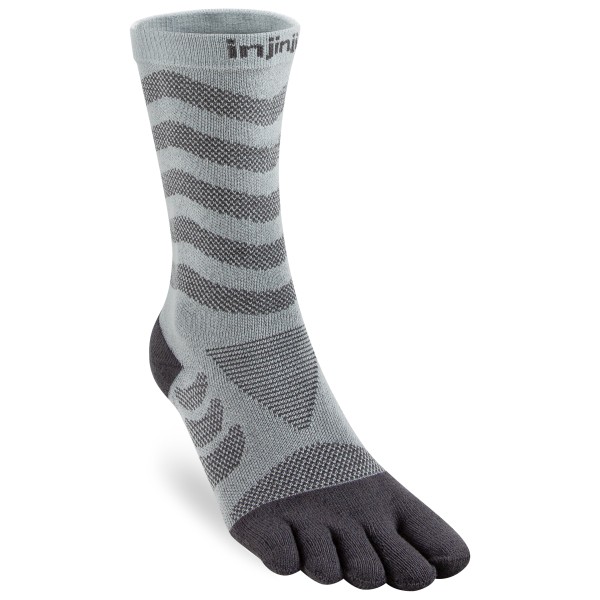 Injinji - Women's Run Technical Crew - Laufsocken Gr M/L grau von Injinji