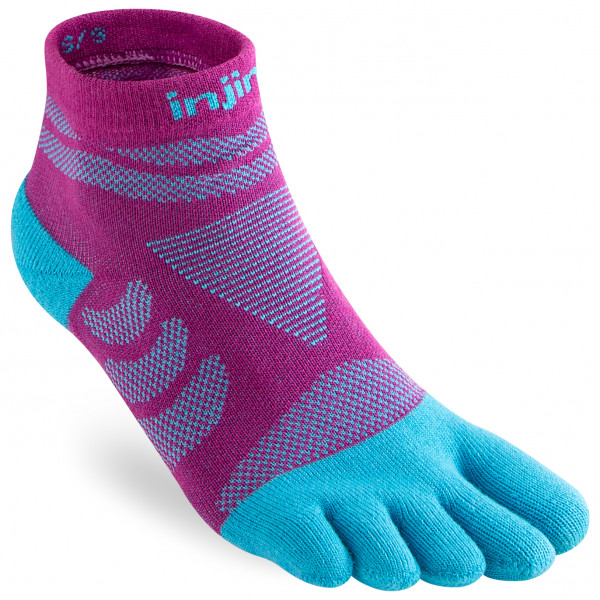 Injinji - Women's Run Technical Mini-Crew - Laufsocken Gr M/L;XS/S bunt;grau von Injinji