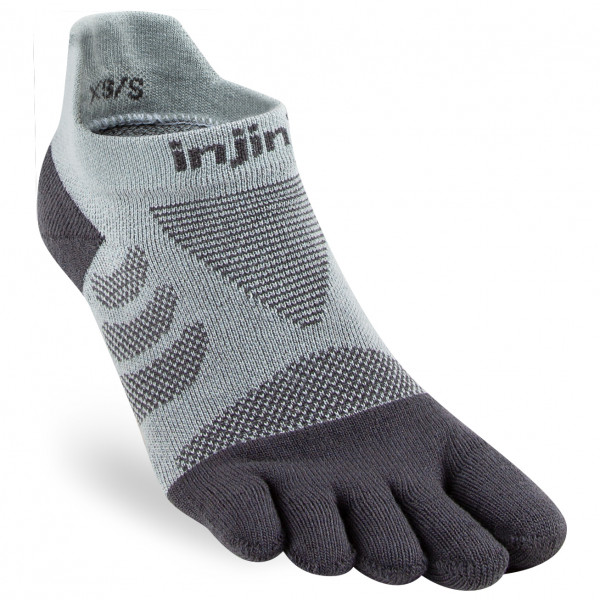 Injinji - Women's Run Technical No-Show - Laufsocken Gr M/L grau von Injinji