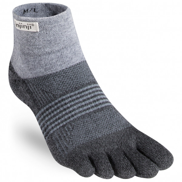 Injinji - Women's Trail Midweight Mini Crew - Wandersocken Gr M/L grau von Injinji