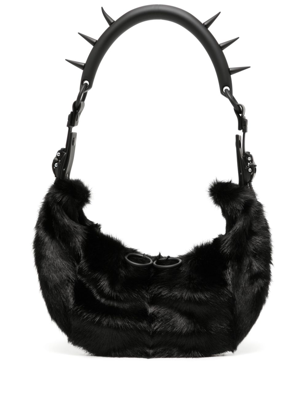 Innerraum Half Moon faux-fur shoulder bag - Black von Innerraum