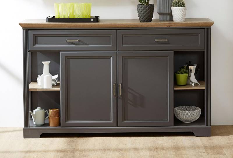 Innostyle Sideboard »Jasmin«, Breite 171 cm, 2 Holztüren, 2 Schubkästen, 4 offene Fächere von Innostyle