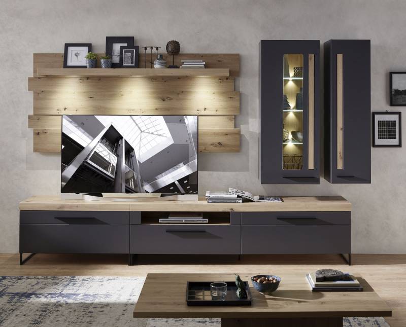 Innostyle Wohnwand »Loft Two, TOPSELLER!«, (5 St., TV-Wand), inkl. LED-Beleuchtung von Innostyle