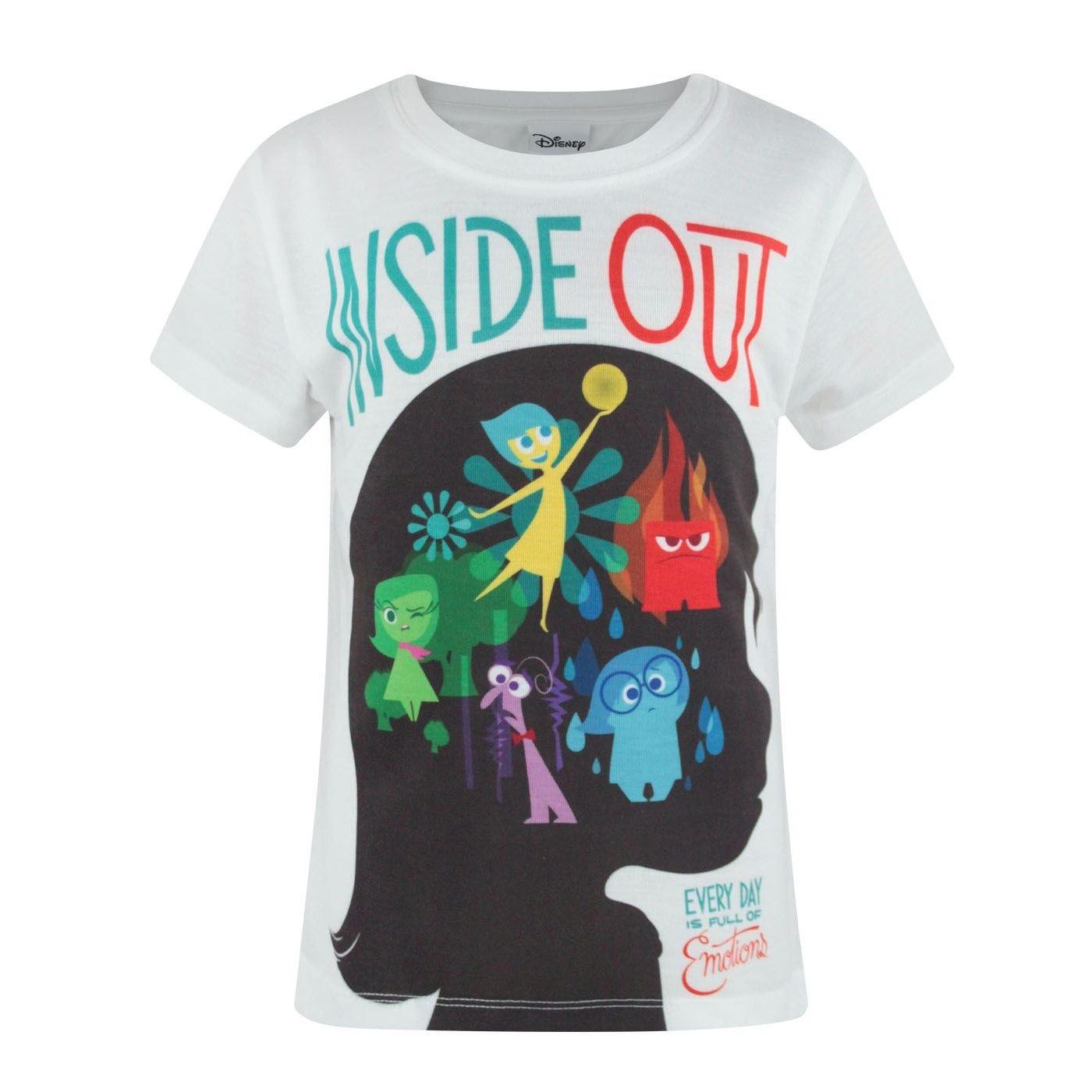 Inside Out - offizielles Sublimation Charakter TShirt, 104, Weiss von Inside Out