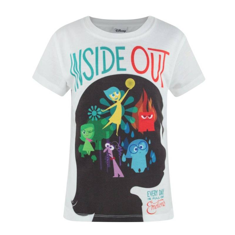 Offizielles Sublimation Charakter Tshirt Mädchen Weiss 104 von Inside Out