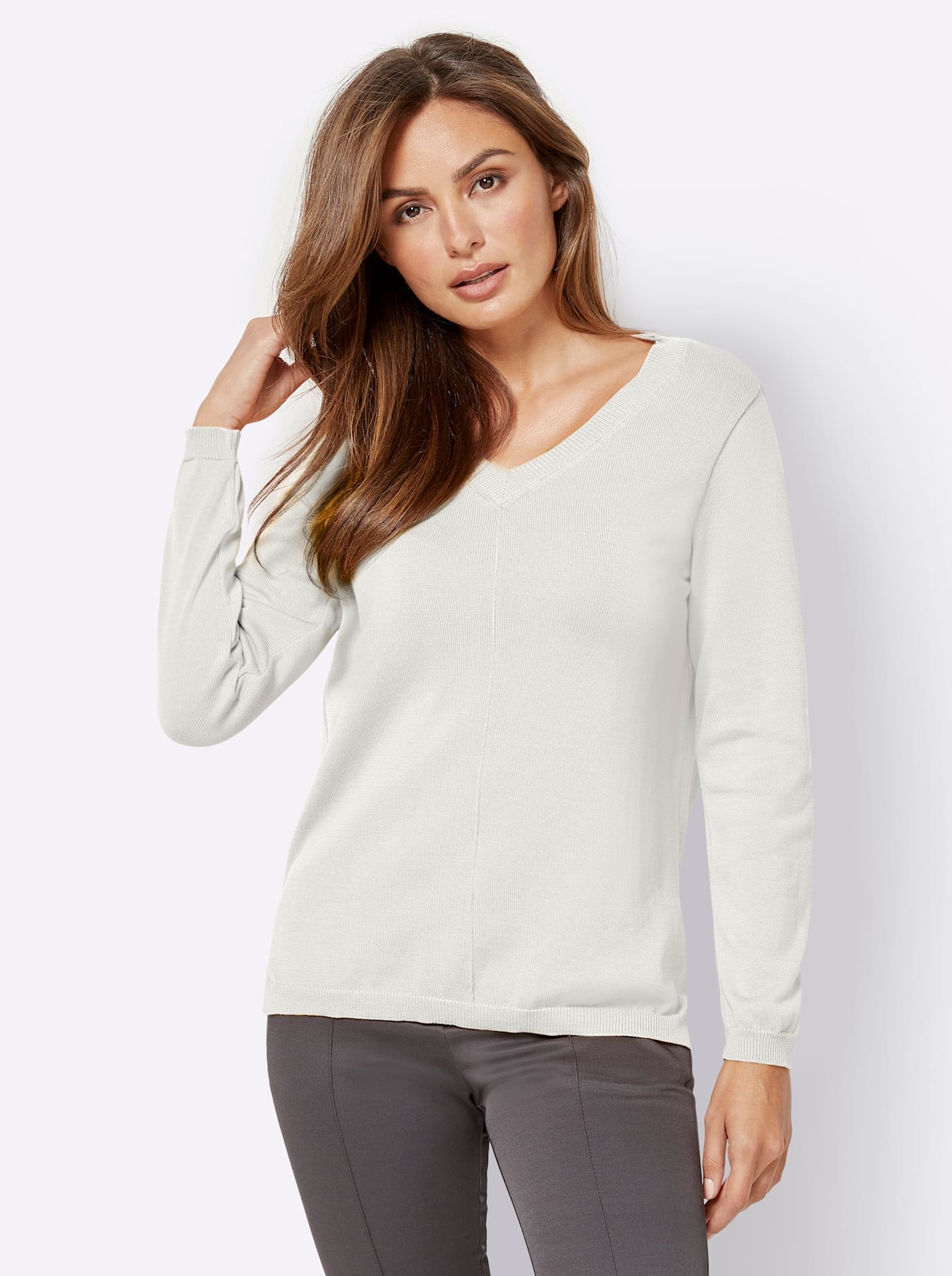 Inspirationen V-Ausschnitt-Pullover »Pullover« von Inspirationen