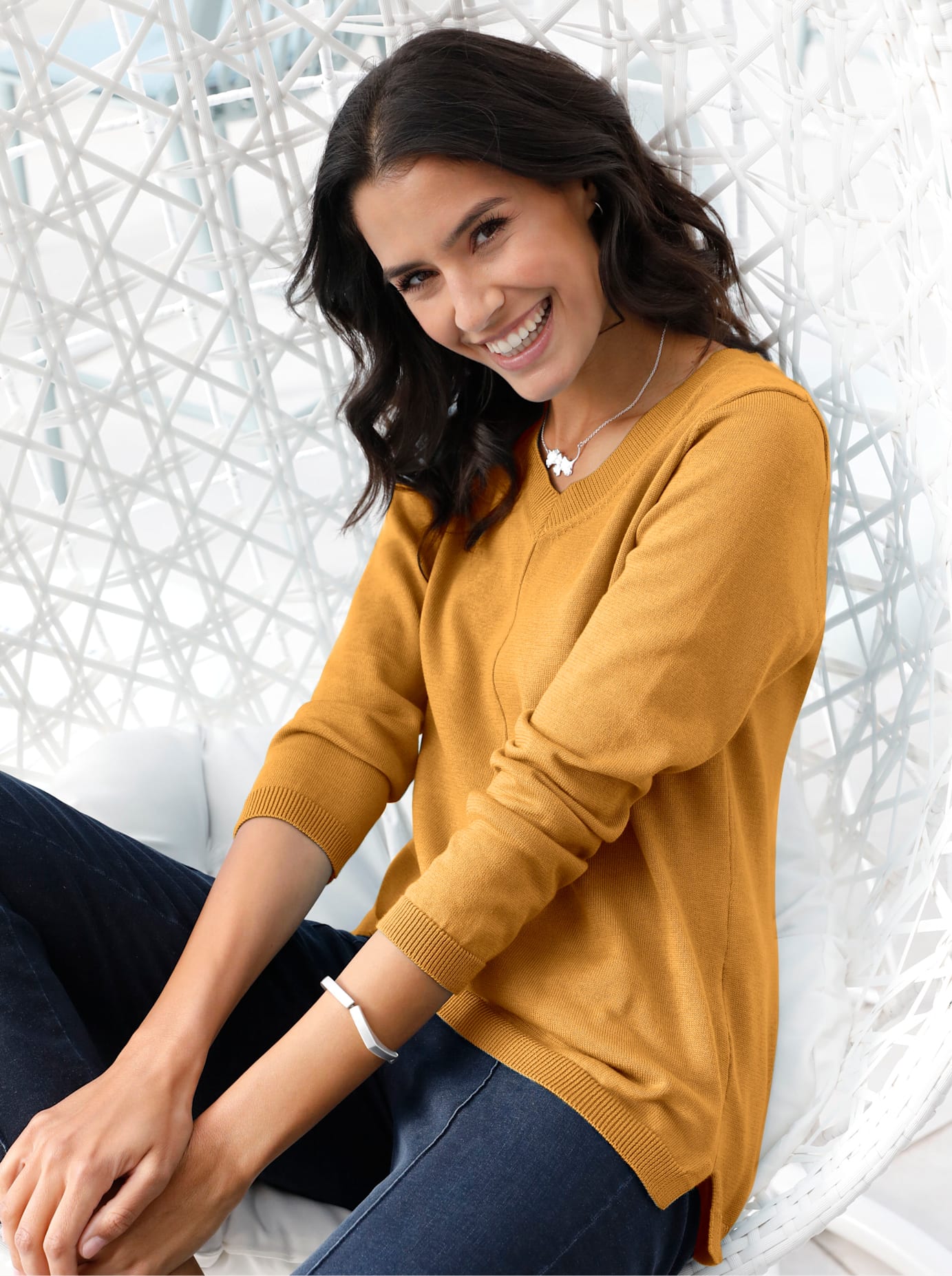Inspirationen V-Ausschnitt-Pullover »Pullover« Inspirationen V-Ausschnitt-Pullover »Pullover« von Inspirationen