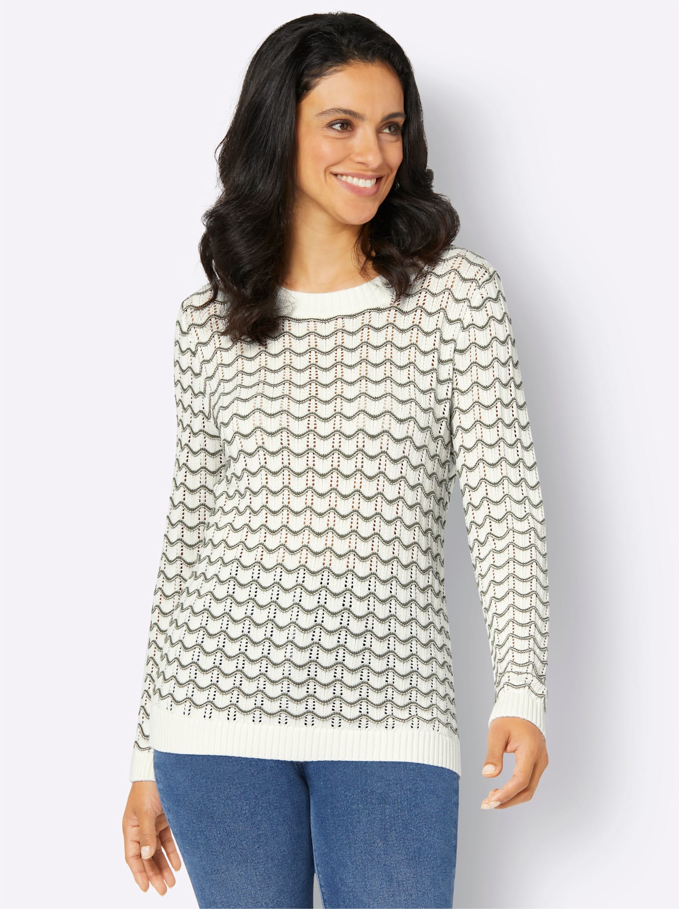 Inspirationen Ajourpullover »Ajour-Pullover« von Inspirationen