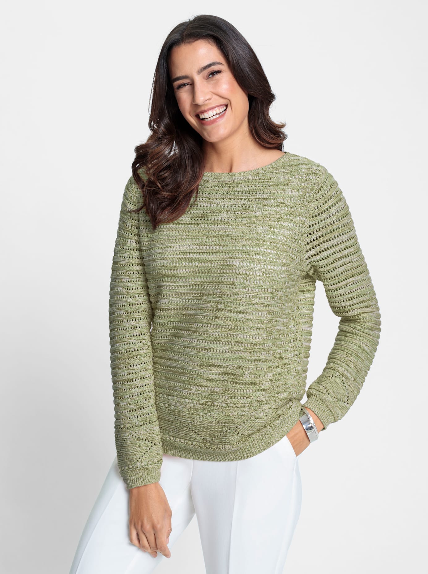 Inspirationen Ajourpullover »Pullover« von Inspirationen