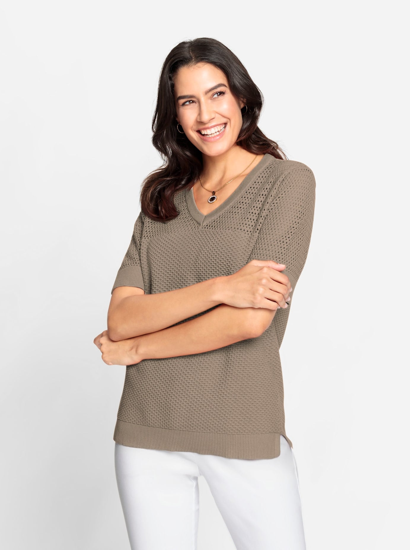 Inspirationen Ajourpullover »Pullover« Inspirationen Ajourpullover »Pullover« von Inspirationen