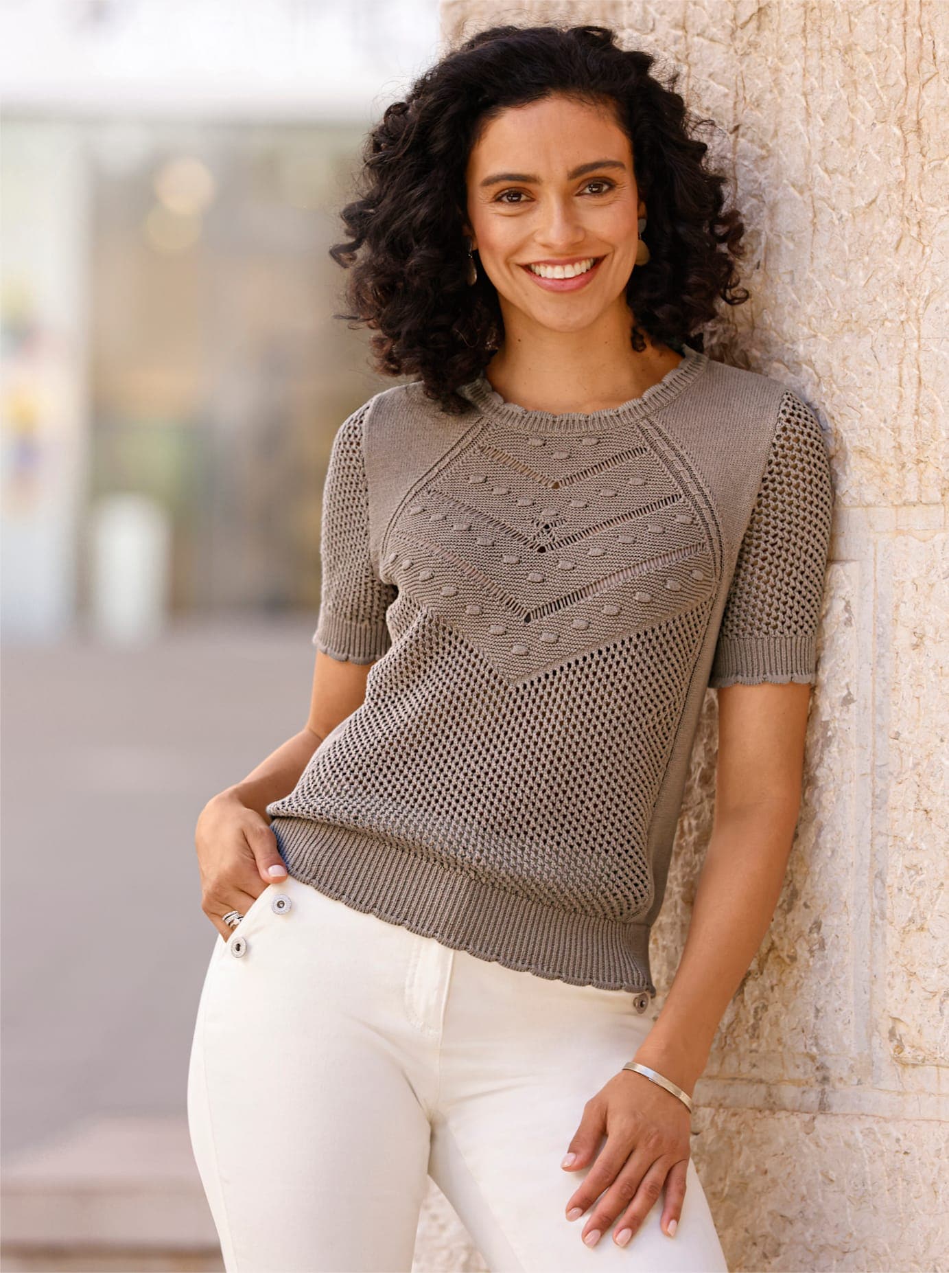 Inspirationen Ajourpullover »Pullover« Inspirationen Ajourpullover »Pullover« von Inspirationen