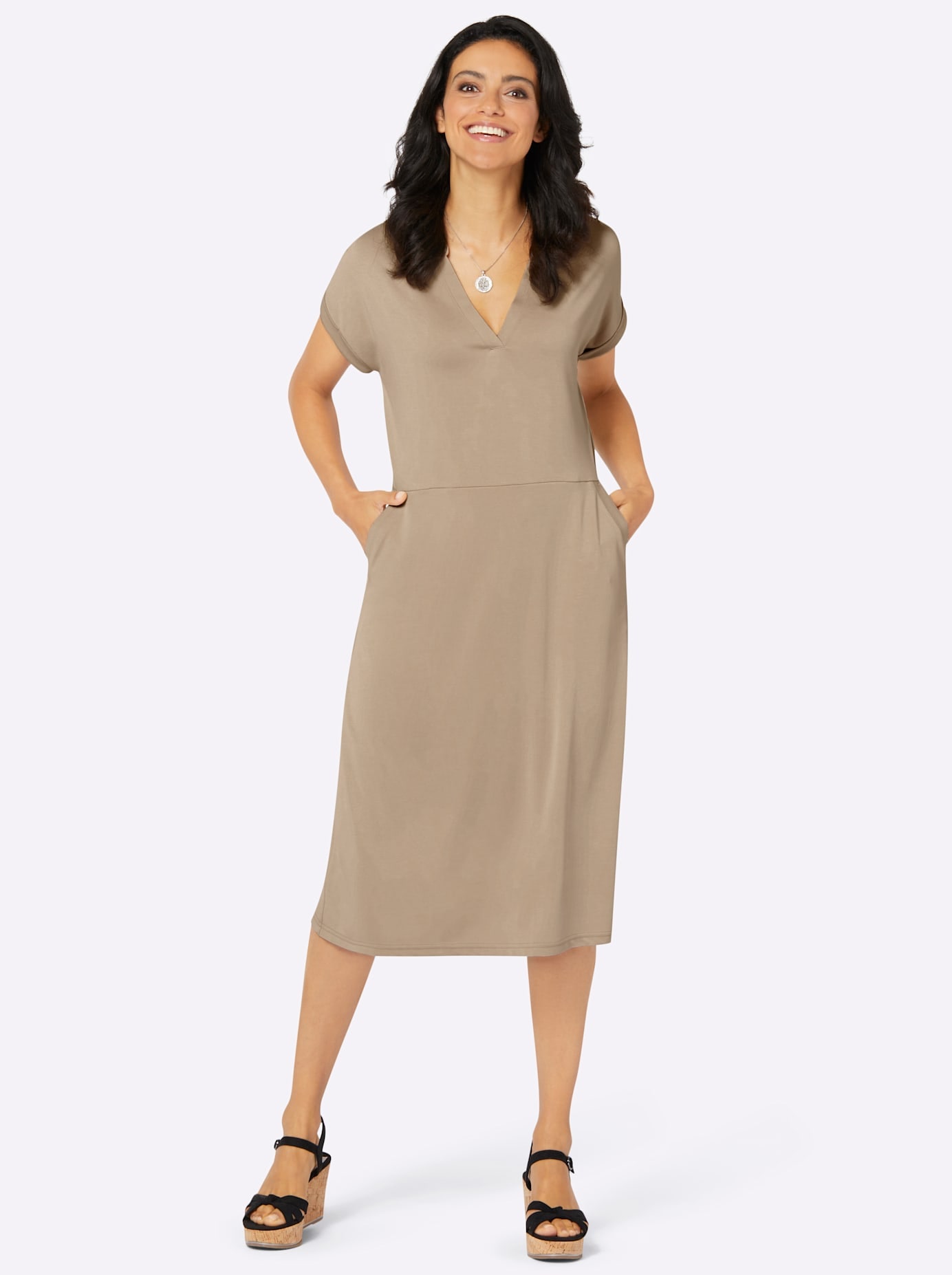 Inspirationen Jerseykleid »Jersey-Kleid« Inspirationen Jerseykleid »Jersey-Kleid« von Inspirationen