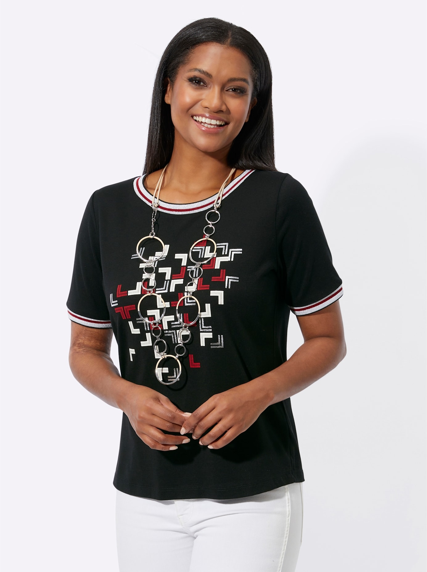 Inspirationen Kurzarmshirt »Rundhals-Shirt« Inspirationen Kurzarmshirt »Rundhals-Shirt« von Inspirationen
