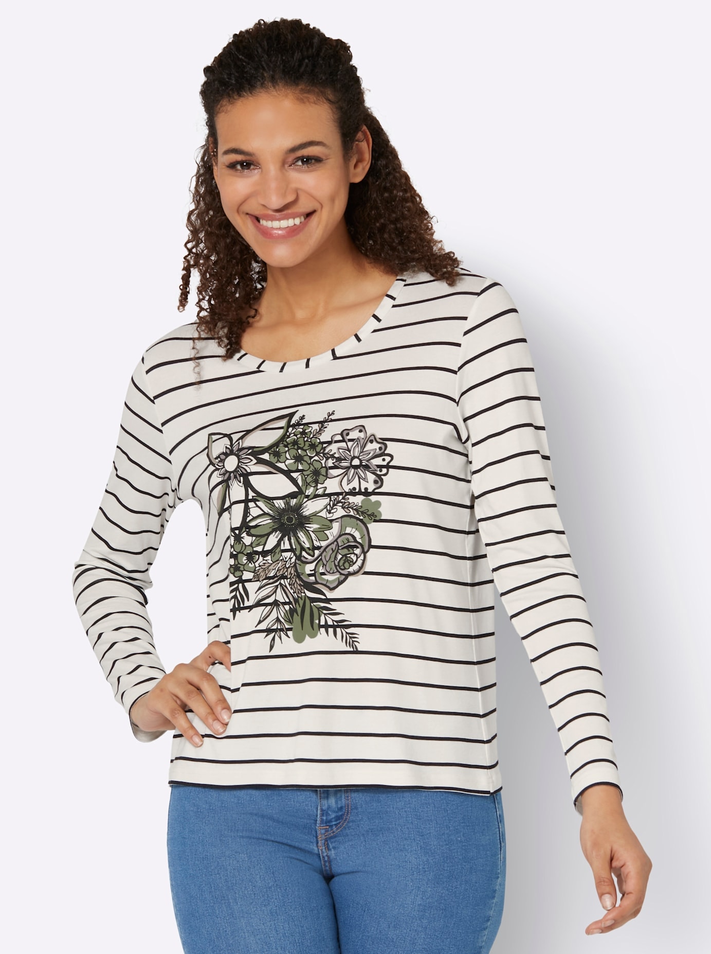 Inspirationen Langarmshirt »Druck-Shirt« Inspirationen Langarmshirt »Druck-Shirt« von Inspirationen