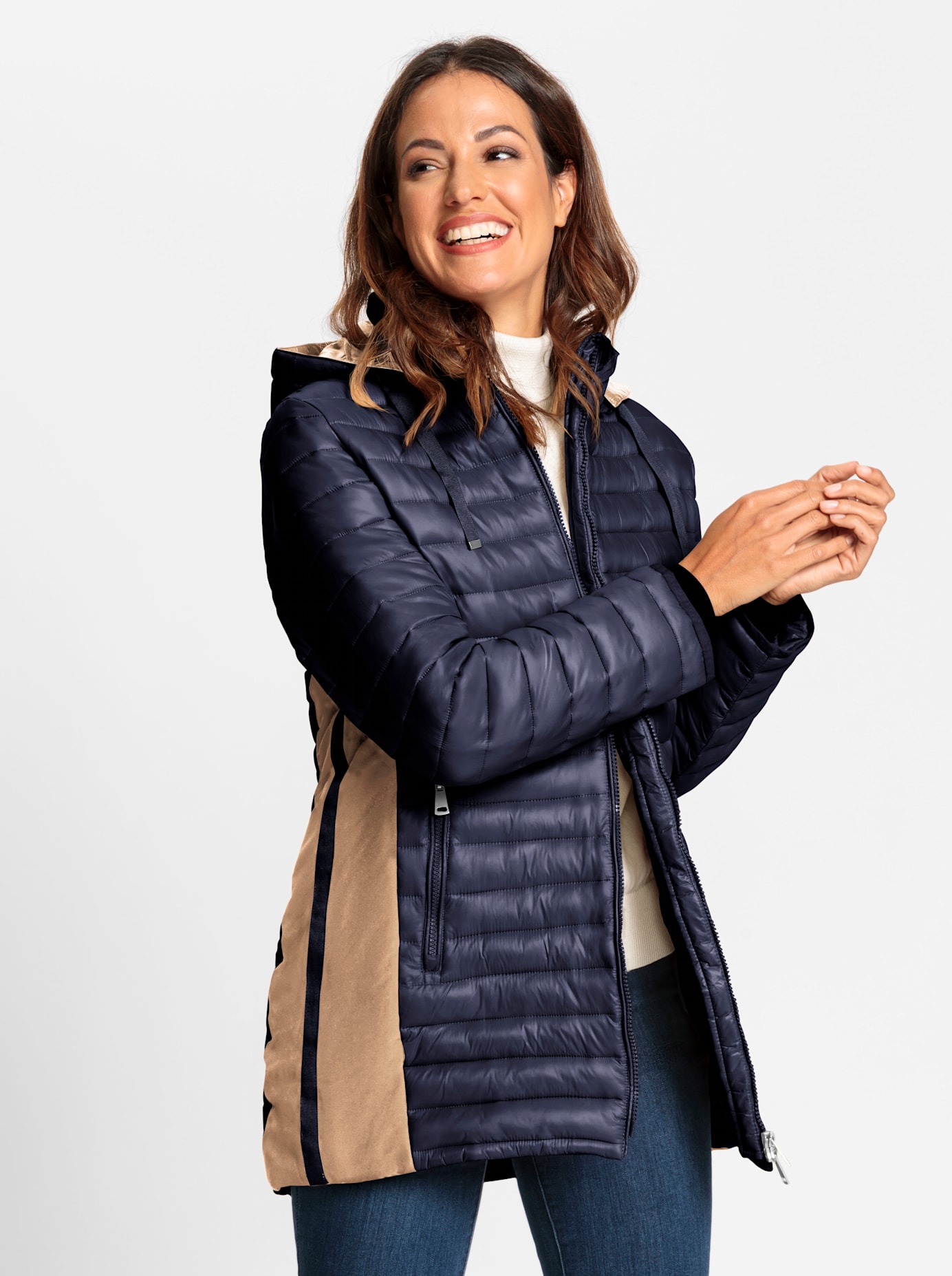 Inspirationen Langjacke, mit Kapuze Inspirationen Langjacke, mit Kapuze von Inspirationen