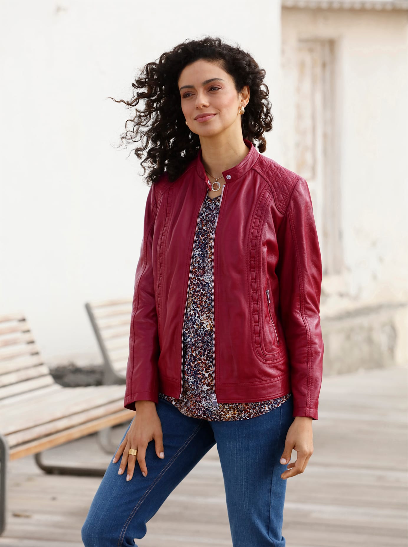 Inspirationen Lederjacke, ohne Kapuze Inspirationen Lederjacke, ohne Kapuze von Inspirationen