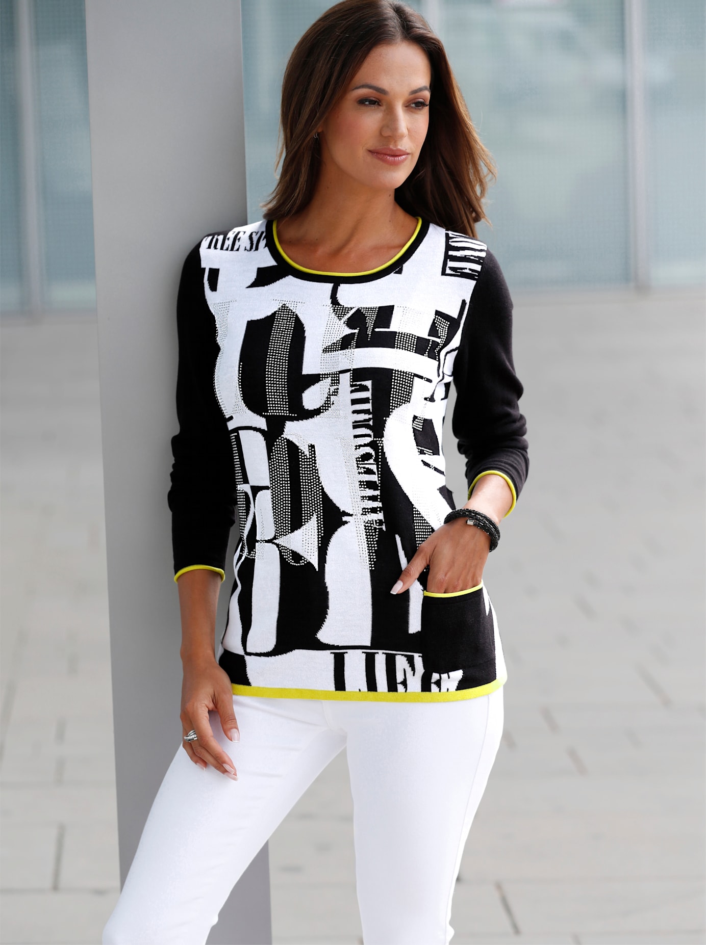 Inspirationen Rundhalspullover »Pullover« Inspirationen Rundhalspullover »Pullover« von Inspirationen