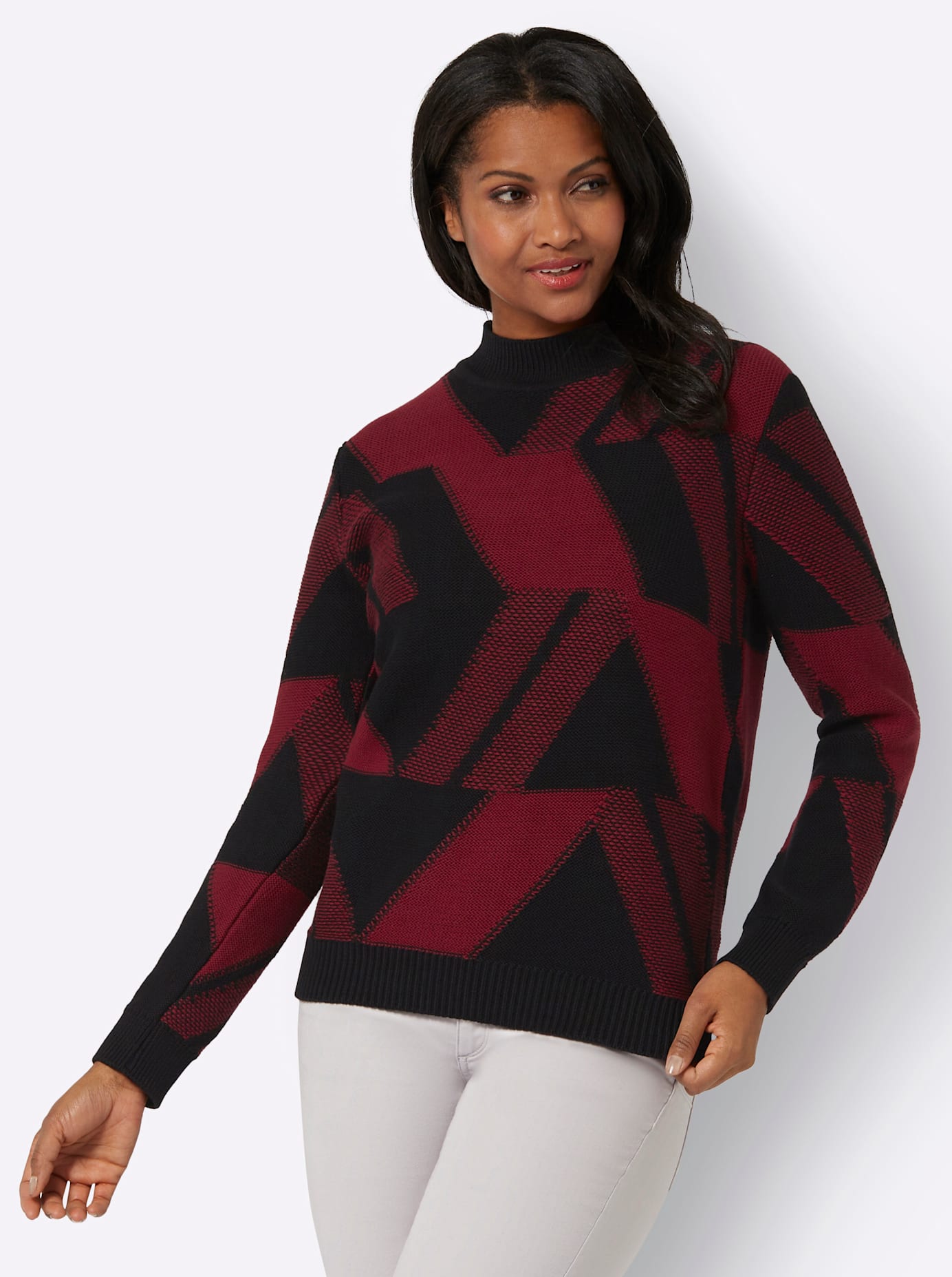 Inspirationen Stehkragenpullover »Pullover« Inspirationen Stehkragenpullover »Pullover« von Inspirationen