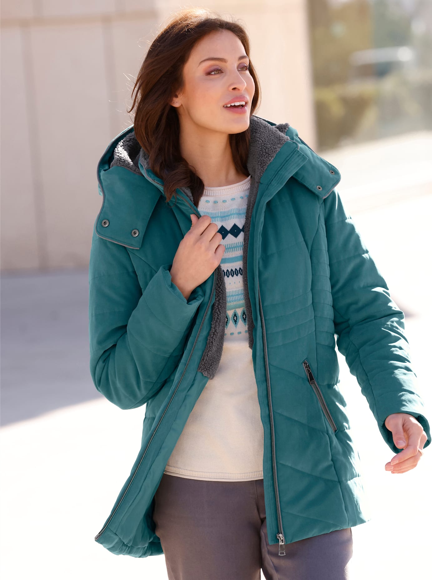 Inspirationen Steppjacke, mit Kapuze Inspirationen Steppjacke, mit Kapuze von Inspirationen