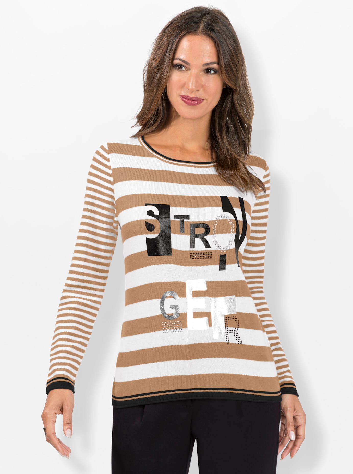 Inspirationen Streifenpullover »Pullover« Inspirationen Streifenpullover »Pullover« von Inspirationen
