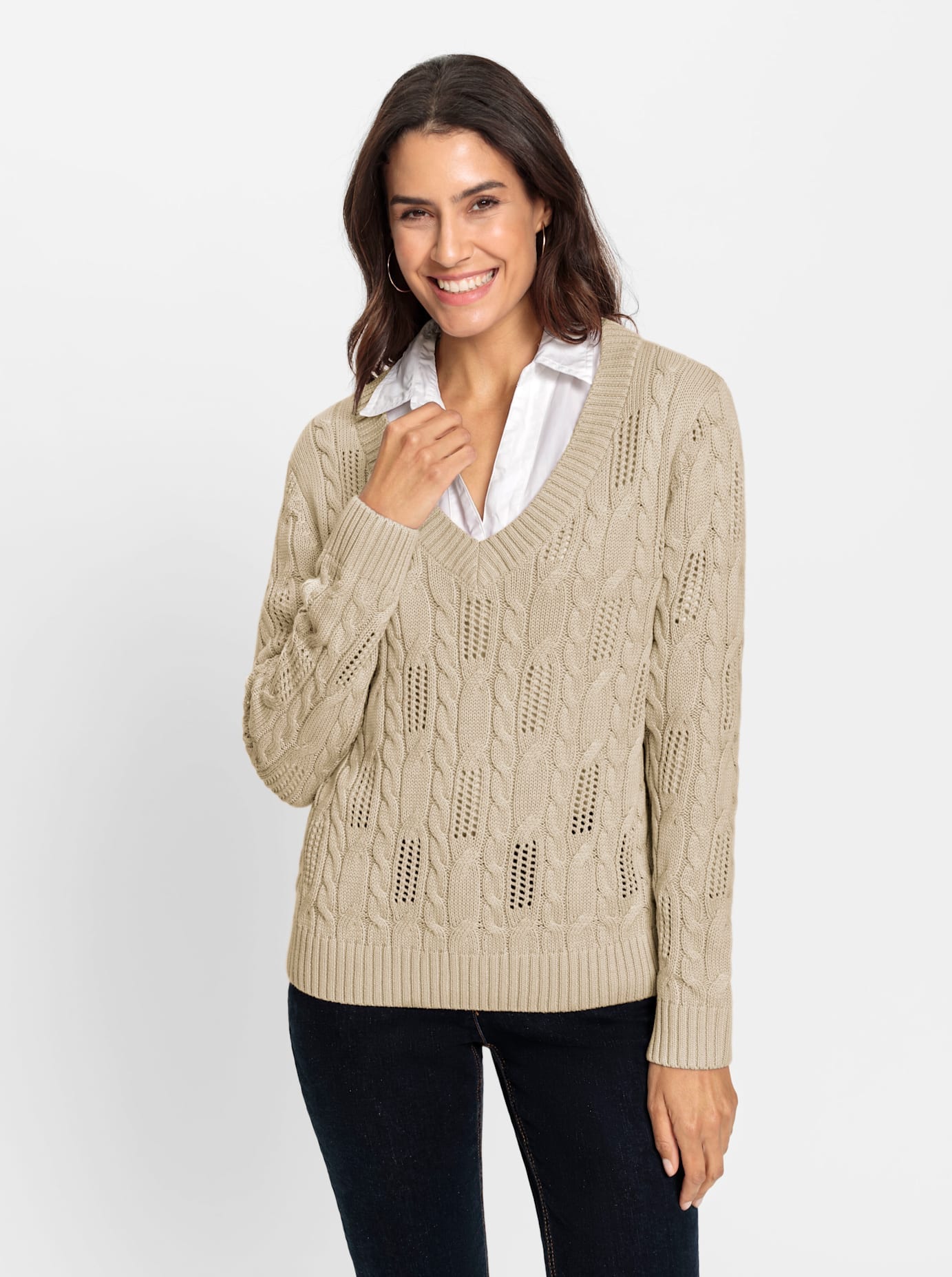 Inspirationen Strickpullover »Pullover« Inspirationen Strickpullover »Pullover« von Inspirationen